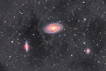 Messier 81 & 82, with surrounding IFN